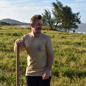 Men's Positive Vibes Shirt - Tan